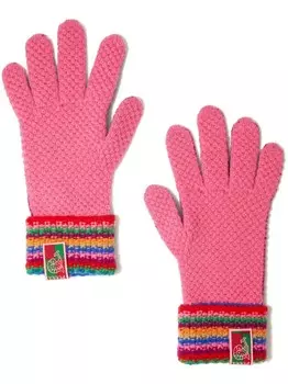 Вязаные перчатки PUCCI, розовый