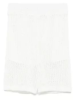 Вязаные шорты Peserico, белый