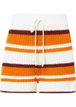 Вязаные шорты Rainbow, белый