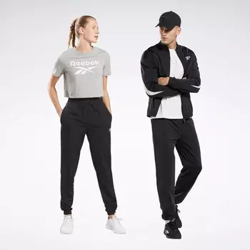 Вязаные спортивные брюки Reebok Identity Vector, цвет Night Black