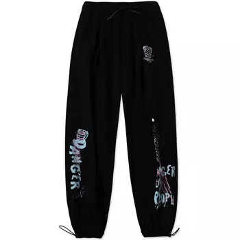 Вязаные спортивные штаны унисекс DANGEROUSPEOPLE, Черный