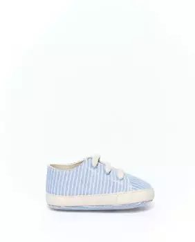 Вязаные тапочки-пинетки Sfera, синий