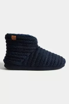 Вязаные тапочки-сапожки Marks & Spencer, синий