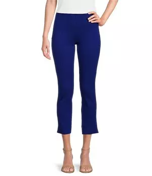 Вязаные узкие брюки до щиколотки Slim Factor by Investments Ponte, синий