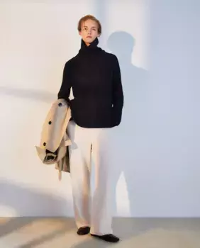 Вязаные женские вельветовые брюки Woman El Corte Ingls, цвет 120 Crudo