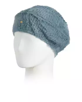 Вязаный берет из искусственной ангоры Lele Sadoughi, синий