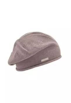 Вязаный берет с закругленным краем 19044-0 SEEBERGER, цвет Nutria One Size