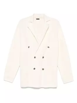 Вязаный блейзер Kiton, белый