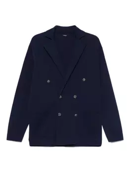 Вязаный блейзер Kiton, синий