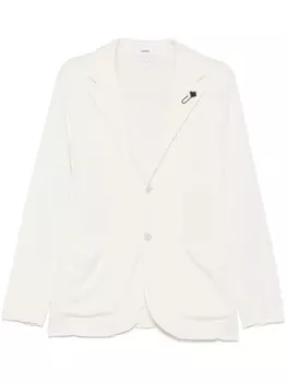 Вязаный блейзер Lardini, белый