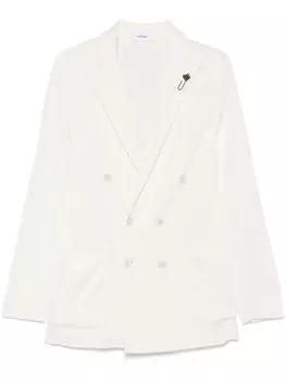 Вязаный блейзер Lardini, белый