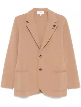 Вязаный блейзер Lardini, коричневый