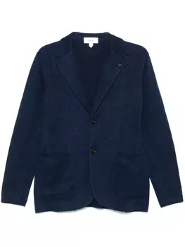 Вязаный блейзер Lardini, синий