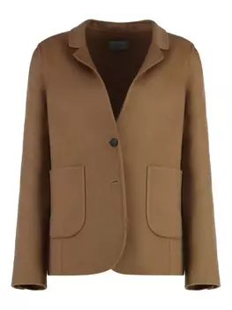 Вязаный блейзер Malo, коричневый