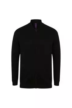 Вязаный бомбер Henbury, черный