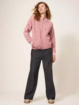 Вязаный бомбер выходного дня White Stuff, розовый/мульти