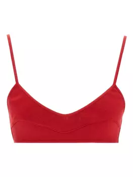 Вязаный бюстгальтер Giambattista Valli, красный