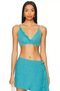 Вязаный бюстгальтер Vaillant, синий