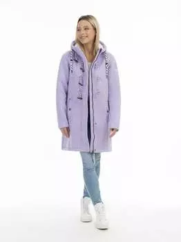 Вязаный дафлкот из флиса Schmuddelwedda, сиреневый