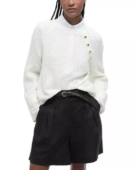 Вязаный джемпер Angela Barbour, белый