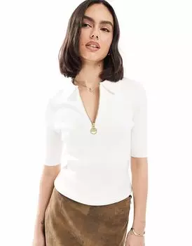 Вязаный джемпер Barbour International Emerson телесного цвета