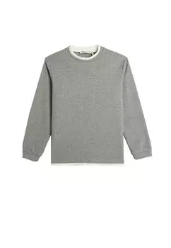 Вязаный джемпер BASIC CREW NECK LONG SLEEVE SOFT TOUCH Koton, цвет khaki