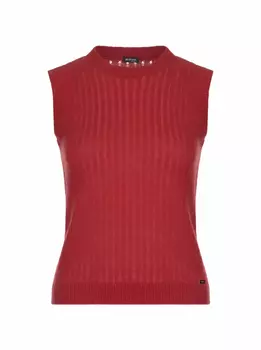 Вязаный джемпер без рукавов Kiton