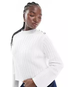 Вязаный джемпер Della белого цвета Barbour International