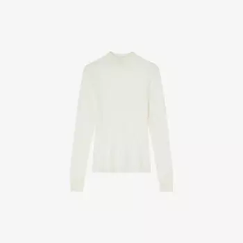 Вязаный джемпер ellie с высоким воротником Lk Bennett, бежевый