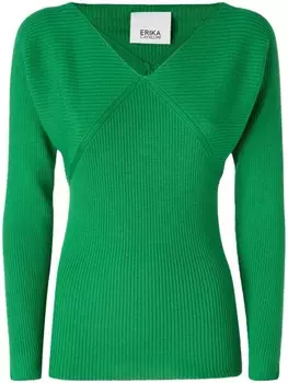 Вязаный джемпер Erika Cavallini, зеленый