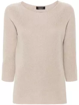 Вязаный джемпер Fabiana Filippi, бежевый