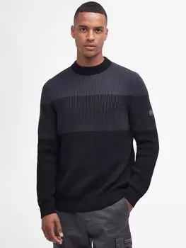 Вязаный джемпер International Hopper Barbour, серый/мульти