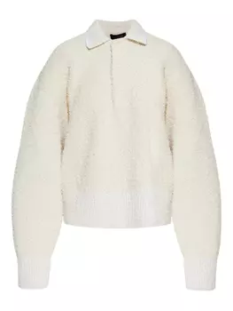 Вязаный джемпер Lacoste, белый