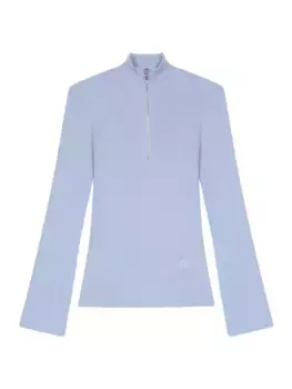 Вязаный джемпер Maje, синий