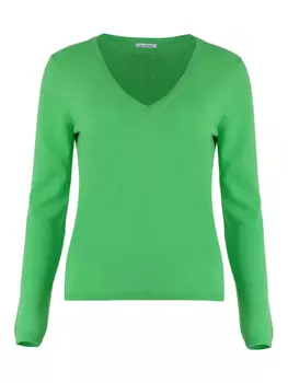 Вязаный джемпер Malo, зеленый