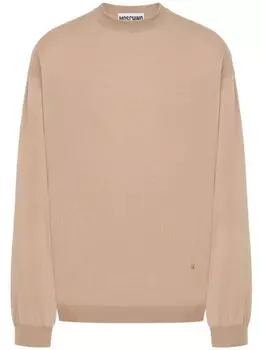 Вязаный джемпер Moschino, нейтральный цвет