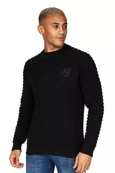 Вязаный джемпер Netherbie Crosshatch, черный