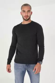 Вязаный джемпер 'Parsec' с круглым вырезом Brave Soul, серый