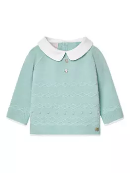 Вязаный джемпер Paz Rodriguez, зеленый