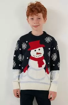 Вязаный джемпер REGULAR FIT LELA, цвет dark blue