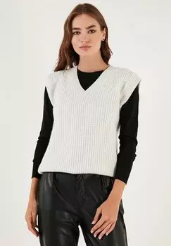 Вязаный джемпер REGULAR FIT LELA, цвет ecru