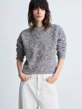 Вязаный джемпер rucula boucle Mango, цвет Medium Grey