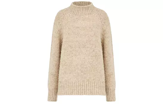 Вязаный джемпер с ребристыми деталями Maison Margiela, хаки