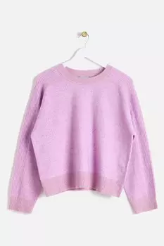 Вязаный джемпер с сиреневыми блестками Oliver Bonas, фиолетовый