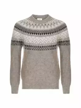 Вязаный джемпер с узором Altea, серый