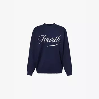 Вязаный джемпер с вышитым логотипом Avery 4Th & Reckless, синий