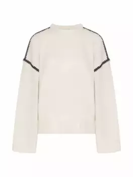 Вязаный джемпер TOTEME, белый