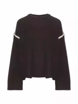 Вязаный джемпер TOTEME, коричневый