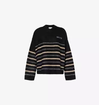 Вязаный джемпер в полоску Vinny Sisters & Seekers, черный