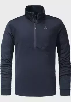 Вязаный флисовый свитер Schffel "CIRC Fleece Looop M", синий